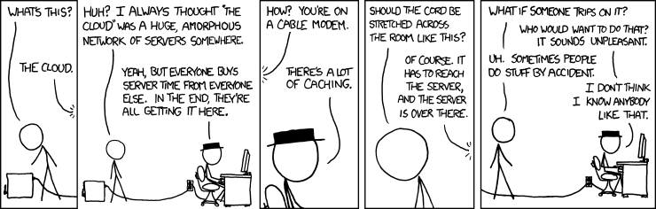 The Cloud - xkcd cartoon